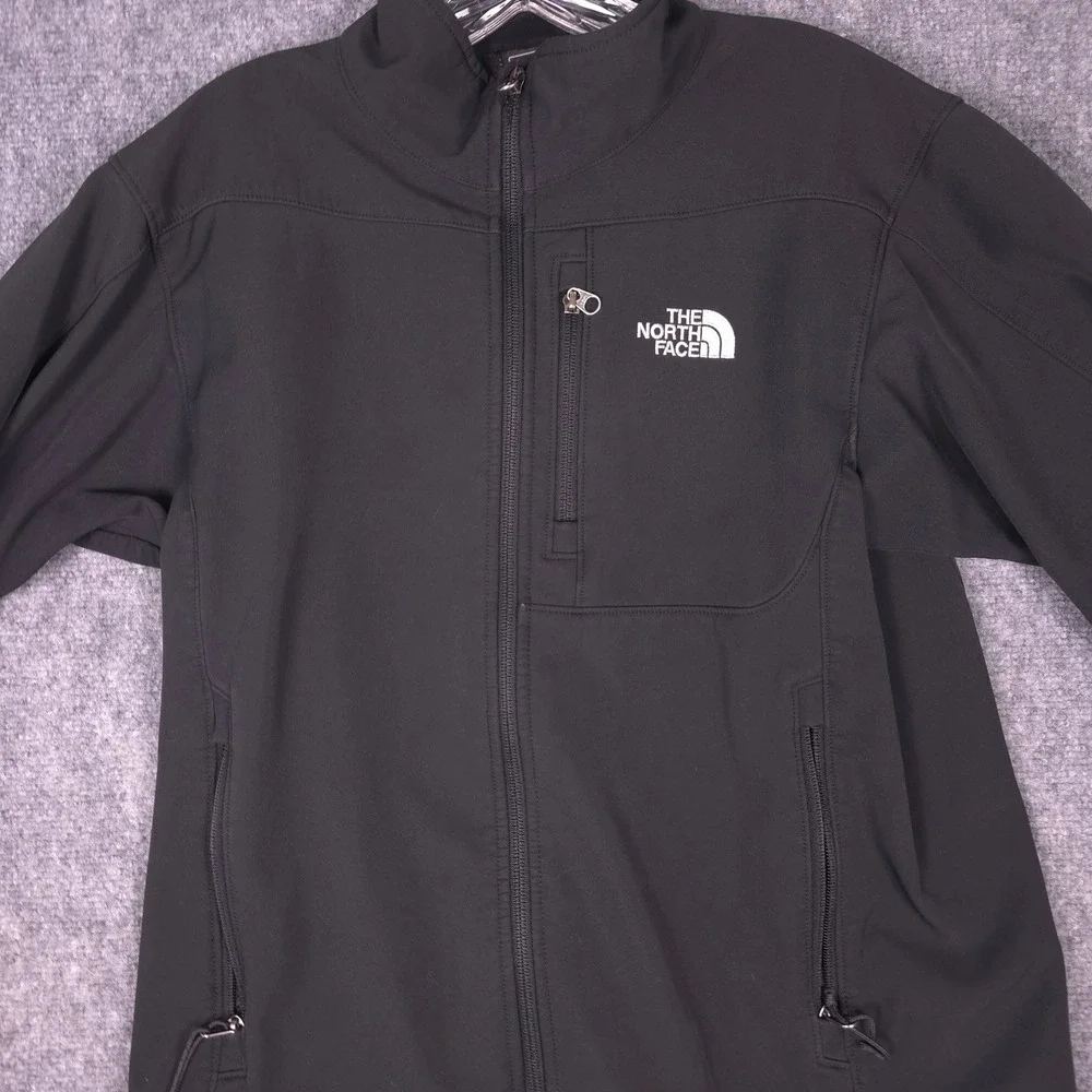 The North Face Apex Bionic Softshell Jacket Mens Small Black Windproof Outdoor